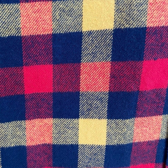 Fjallraven New Size M Skog Slim Fit Heavy Flannel Button‎ Down Shirt Red Yellow - Picture 3 of 10